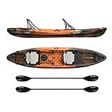 Vibe Kayaks Yellowfin 130T | 13ft Tandem 2 Person Sit On Top Kayak w/2 Paddles & Hero Seats