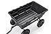 Gorilla Carts Heavy-Duty Poly Yard Dump Cart, 10 Cu Ft Tub, 1500 lb Haul Capacity, Black – Towable Utility Wagon with Quick-Release Dumping & Pneumatic Tires for Landscaping and Gardening