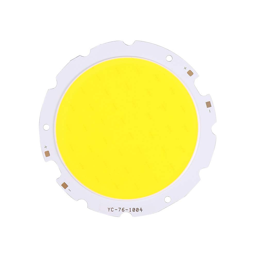 Othmro 20W LED Chip Bulb COB Light Beads, Diameter 70mm, Edison Screw Base, Aluminium, 3000K, 1pc