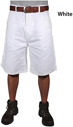 Rugged Blue RBWS40 Painters Shorts, 40", White