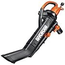 WORX WG505 TRIVAC 12 Amp Yard-in-One Blower/Mulcher/Vacuum with 210 MPH / 350 CFM Output, Includes 10 Gallon Bag