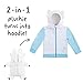 Cubcoats Light Fury Dragon - 2-in-1 Transforming Hoodie and Soft Plushie - How to Train Your Dragon - Glow in The Dark White