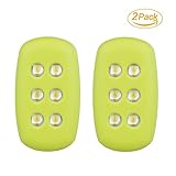 Mrice 2 Pack 15 Lumen LED Safety Night Light Self Motion Powered Waterproof IPX8