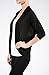2LUV Women's 3/4 Sleeve Open Front Shrug Cardigan