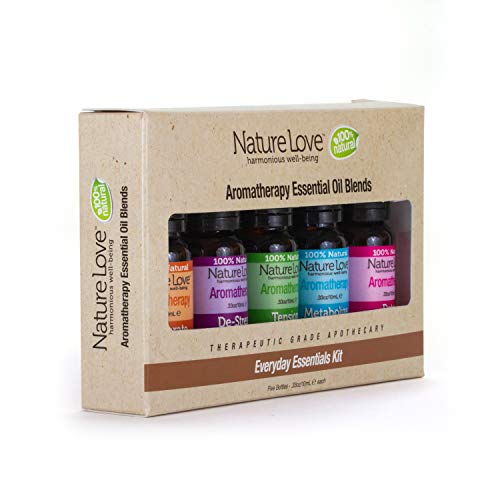 Nature Love Aromatherapy Essential Oil Blends Everyday Essentials Kit 5