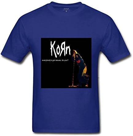 CLIOO korn Tour Poster 2016 T shirts for men XXL Royal Blue