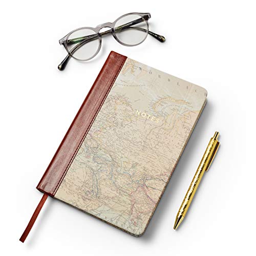 Eccolo Style Journal, 256 Lined Pages Notebook, Map Notes, 6x8 Pricepulse