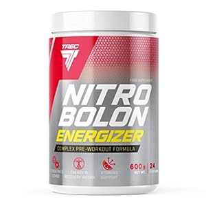 Trec Nutrition Nitrobolon Energizer Package of 1 x 600g – Pre Workout – Creatine – Amino Acid: BCAA Taurine and Arginine – NO Supplement – Caffeine – Energy (Tropical)