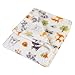 Trend Lab Plush Baby Blanket, Green Forest Pals