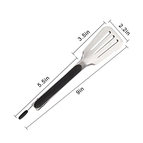 sefone Kitchen Tongs Stainless Steel,9 Inch,Buffet Party Catering Serving Tongs Salad Tongs Cake Tongs Bread Tongs Kitchen Tongs - Thumbnail 2
