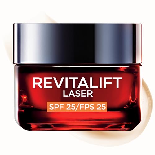 LOréal Paris Revitalift Láser Crema De Día Anti-Edad Renovadora Con Protección Solar Spf25 - Con Proxylane -50 Ml
