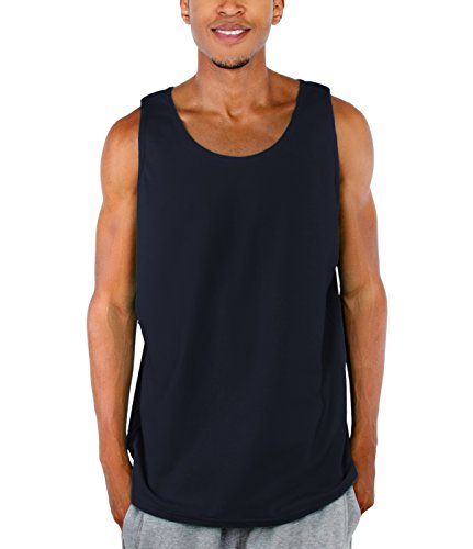 Pro Club Men's Comfort Cotton Tank Top, Navy, 5X-Large