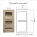WELLAND 4 x 10 Inch Maple Wood Self Rimming Floor Register Vent Cover Grille Unfinished
