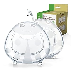 haakaa Ladybug Breast Milk Collector – Soft Breast Shells | Wearable Nursing Cups | Breastmilk Saver| Letdown Catcher…