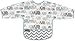 Kushies Cleanbib Waterproof Bib with Sleeves 12-24M White Elephants