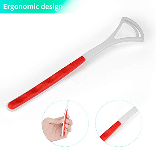 Tongue Cleaner Scraper, 12pcs Tongue Clean, Plastic Tongue Scraper for Oral Care, Get Rid of Bad Breath