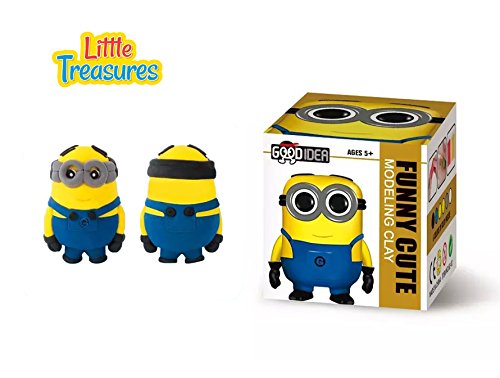 Little Treasures Super-Happy Bob Cartoon Character Clay Modeling and Sculpting DIY Play-Set - Create Your 3D Favorite Figure with molding Play-Dough kit