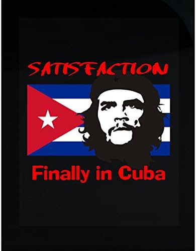 Che Guevara Satisfaction In Cuba Patriotic Flag Design - Sticker