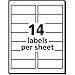 Avery Easy Peel Address Labels for Inkjet Printers 1-1/3