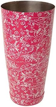 Boston Can Pink Floral Design 28oz
