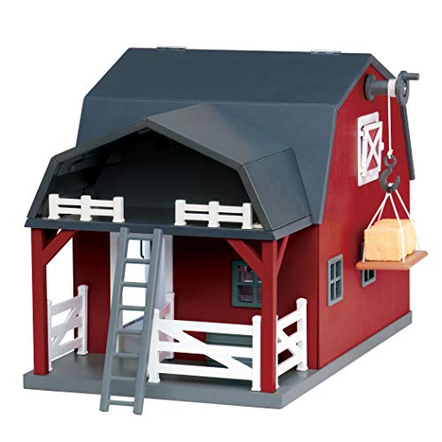 Terra by Battat – Wooden Animal Barn – Toy Barn Farm Toys Playset for Kids  3+ (20 pc) Farm Animal Set – Real