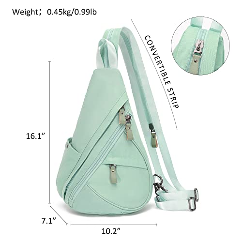 Nylon Sling Bag Small Crossbody Backpack Shoulder Casual Daypack