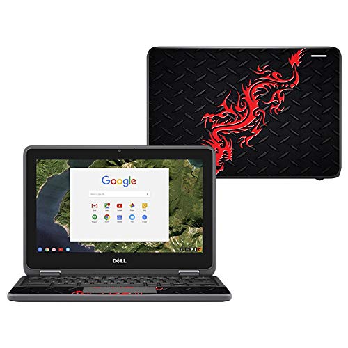 MightySkins Skin Compatible with Dell Chromebook 11" 3180 - Red Dragon | Protec…