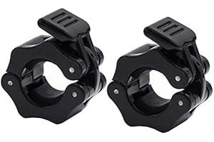 HIDIDI 1 inch Barbell collars clamps 2 pack Barbell Clamp, Exercise Collars 1"(25mm) Quick Release Pair of Locking Collar Clips for Workout Weightlifting Fitness Training