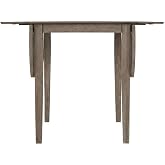 Starlight Canyon Home Acacia Veneer Drop-Leaf Counter Height Dining Table, Wire-Brushed Small Kitchen Dinner Table for Dining Room, Brushed Bisque
