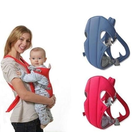 baby holding backpack