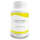 Pure Science St Johns Wort Capsules 500mg – St Johns Wort Standardized to 0.3% Hypericin – Alleviates Depression & Anxiety and Regulates Mood – 50 Vegetarian Capsules of St Johns Wort Extract