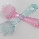 Nylon Transparent Exfoliating Facial Brush with Cover for Clean Skin And Pores Random Color by foreveryang