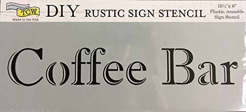Crafter's Workshop Farmhouse Stencil 2 Pack, Reusable Stenciling Templates for Home Decor & Sign Making - TCW2173 Coffee Bar and TCW2170 Laundry - Thumbnail 3