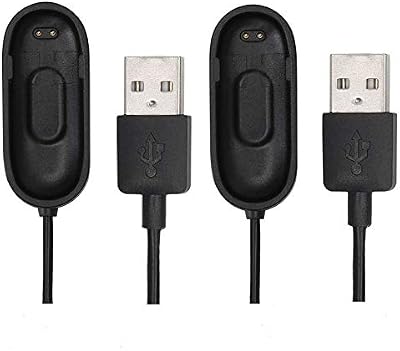 Austuo 2-Pack USB Charger Cable for Xiaomi Mi Band 4 Smartwatch 20CM