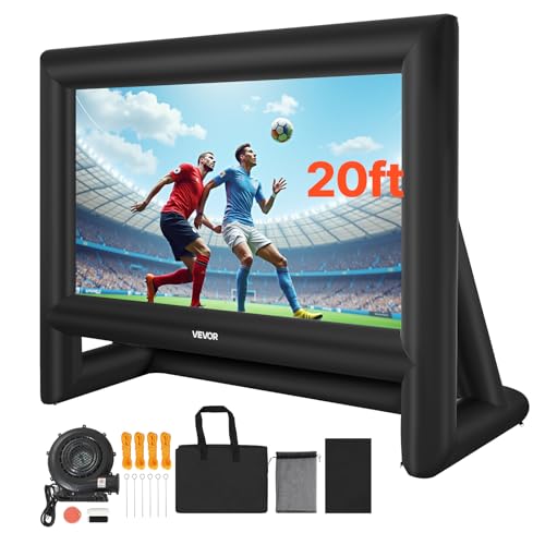 VEVOR 20FT Inflatable Movie Screen, Inflatable Projector Screen with Portable S…