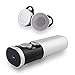 Pantheon True Wireless Bluetooth Earbuds, Mini in-Ear Headphones, Dual Stereo Noise Cancelling Earphones, Sweatproof Sports Headset with Charging Case and Mic, for iPhone Samsung and More (Silver)
