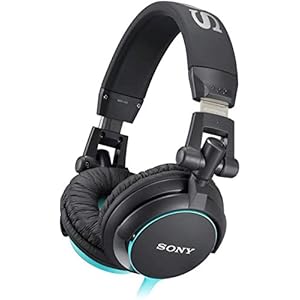 Sony MDR-V55 DJ – hoofdtelefoon headset – zwart 25 EU zwart, blauw