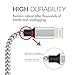 iPhone Charger, MFi Certified Lightning Cable, 5 Pack(3/3/6/6/10 FT) Extra Long Nylon Braided Charging&Syncing Cord Compatible with iPhone Xs/XR/XS Max/X/7/7Plus/8/8Plus/6S/6S Plus/5 More Silver&Grey