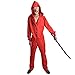 Csdo Unisex Dali Role Playing LA CASA De Papel Money Thief Set Jumpsuit and Mask (Dali Mask&Clothing XL)
