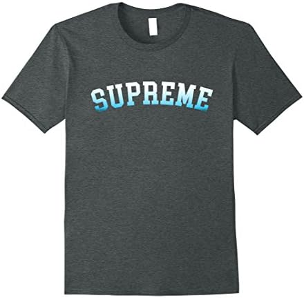 Mens Supreme T-Shirt Small Dark Heather