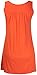PurpleHanger Women's Sleeveless Stud Long Vest Top Plus Size Orange 16-18
