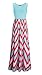 shangke Womens Zig Zag Scoop Neck Wave Striped Tank Maxi Long Dress