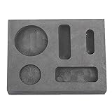 Femitu Graphite Ingot Molds for Casting 1/4 1/2 1 OZ Refining Scrap Bar Coin Combo Mould for Gold Silver Metal