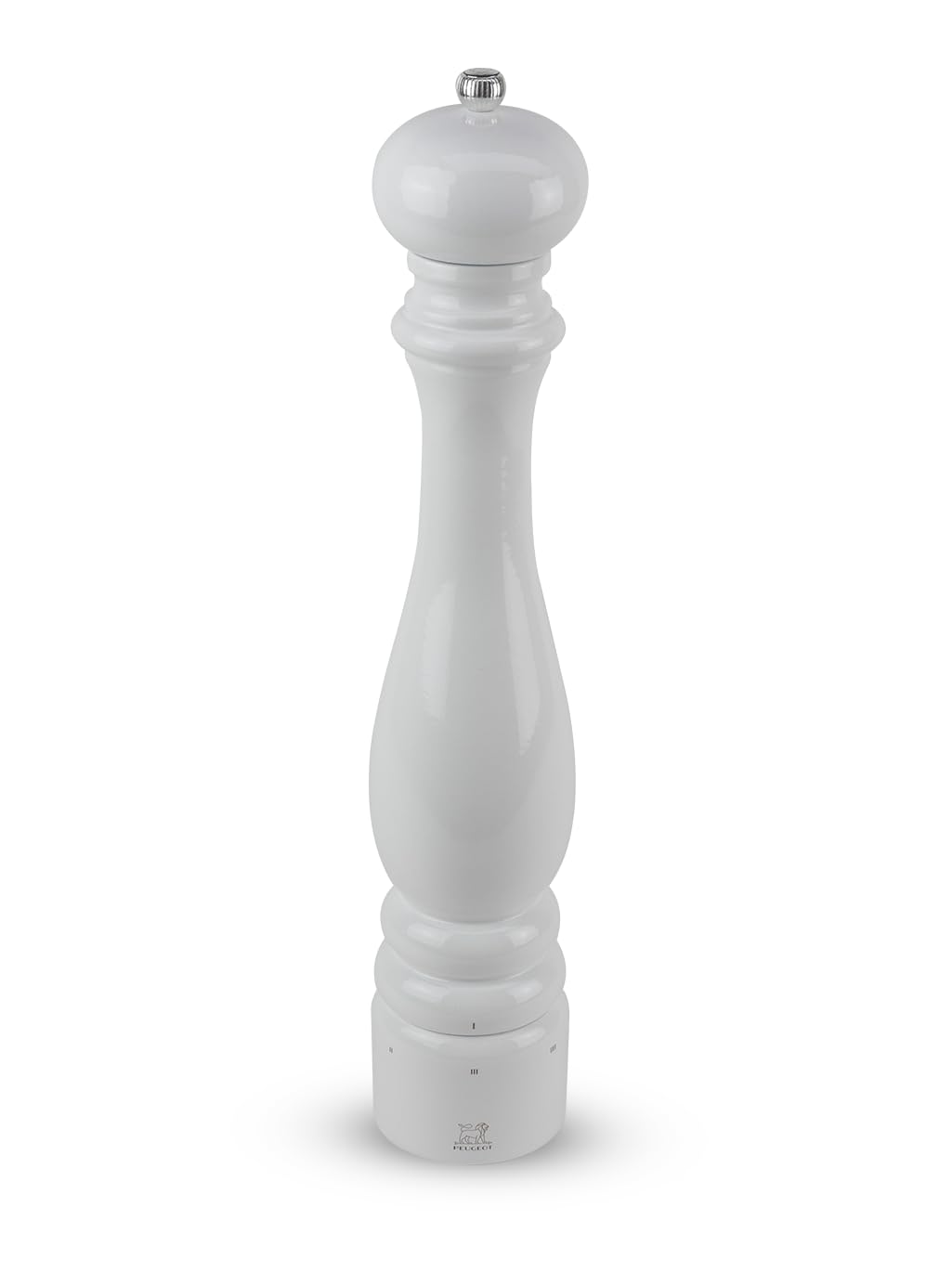 PEUGEOT - Paris u'Select 40 cm Pepper Mill - 6 Predefined Grind Settings - Made With PEFC Certified Wood - Made In France - White Laquered Colour — image 1