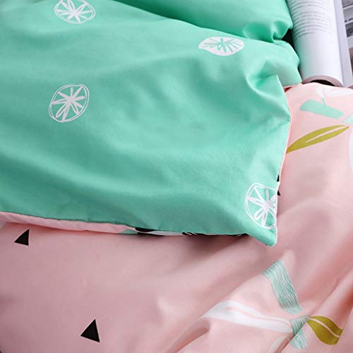 Fan-Ling Little Panda Printed Bedding Set of 4, Bedding Deluxe Family Set Sheet Quilt Pillowcase, Full Size Four Pieces,Including 1X Quilt Cover,2X Pillowcase,1X Bed Sheet (B) - Thumbnail 4