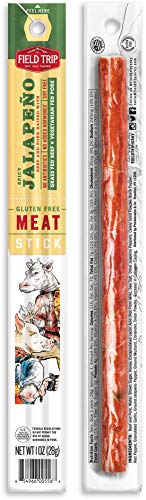 Field Trip Pork and Beef Jerky Sticks | Keto Gluten Free Jerky, Low Carb, Healthy High Protein Snacks with No Nitrates, Made with All Natural Ingredients | Spicy Jalapeno | Spicy Jalapeno | 10 Pack