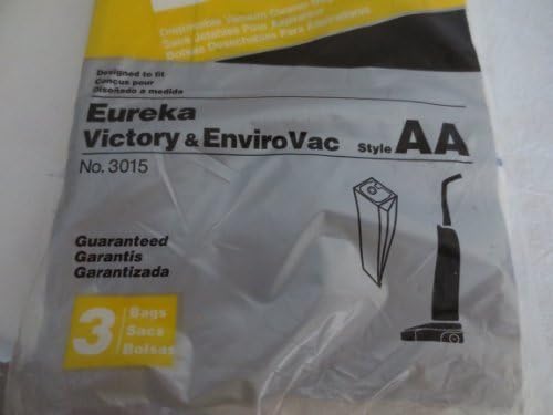 Vacuum Cleaner Bags ... Designed To Fit Eureka Victory & Envirovac ... Style Aa ... 3 Bags