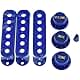 KAISH Aged White ST Strat Pickup Covers Knobs and 5 Way Switch Tip Cap