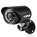 FLOUREON House Security Camera System 1080N DVR + 4 Pack 1.0MP CMOS Lens CCTV Security Camera 1500TVL Night Vision Remote Access Motion Detection (8CH+ 4X 1500TVL Camera)