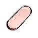 boweiwj Stainless Steel Towel Tray Storage Tray Tray Dish Plate Tea Tray Fruit Trays Cosmetics Jewelry Organizer Rose Gold Oval Tray 9in
